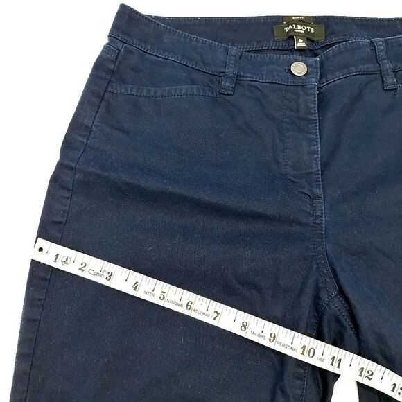 Talbots Petite Curvy Mid-Rise Lightweight Denim Jeans Dark Wash Sz 8P - Picture 10 of 14